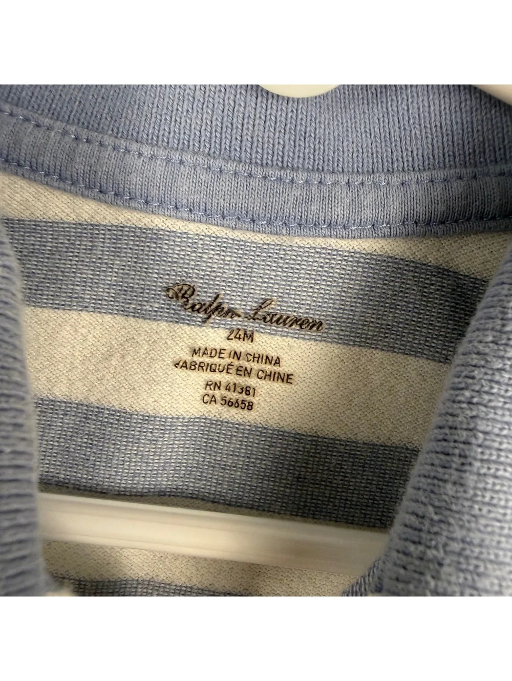 Ralph Lauren Sleeveless Polo Dress With Bloomers Blue White Stripe 24 Months 017